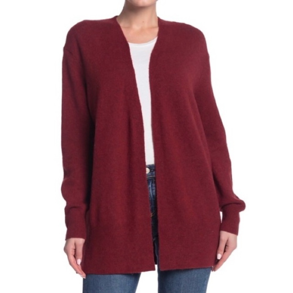 NEW MADEWELL Burgundy Cozy Walker Cardigan